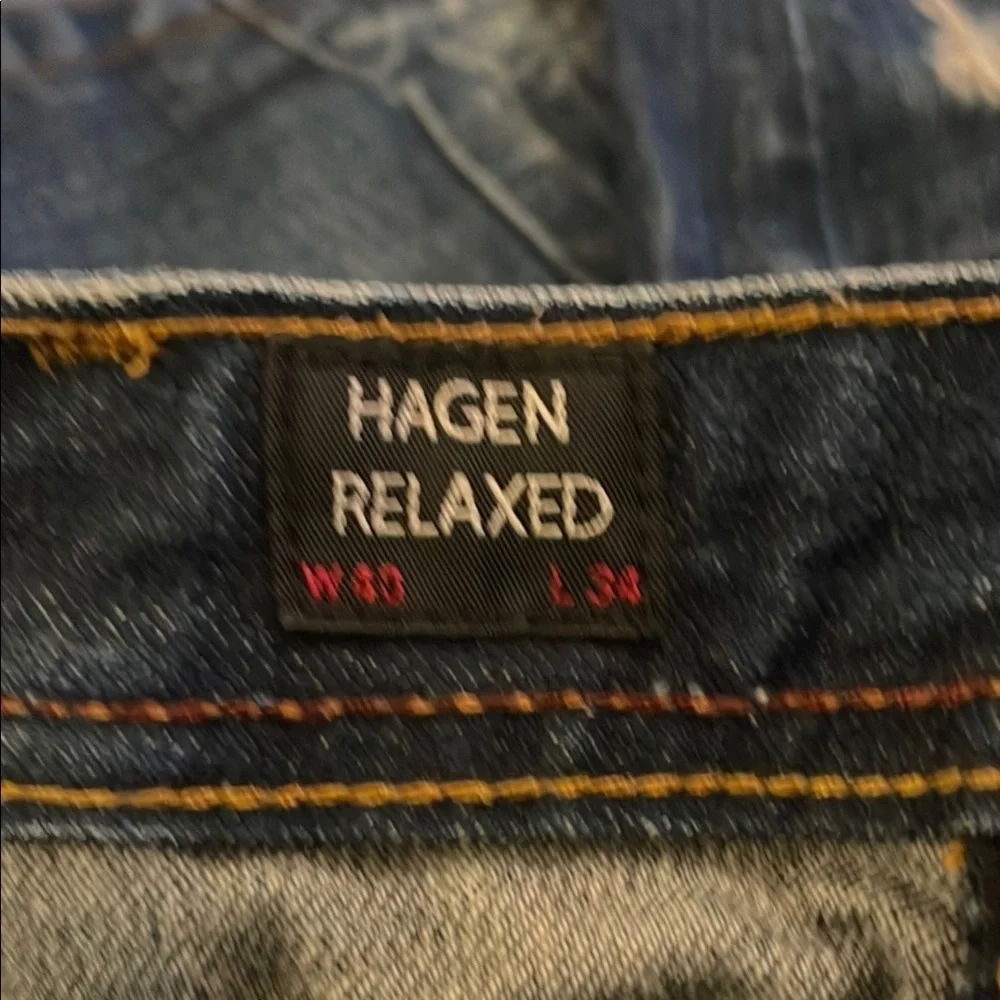 Cult of Individuality Blue Relaxed Distressed Jeans
